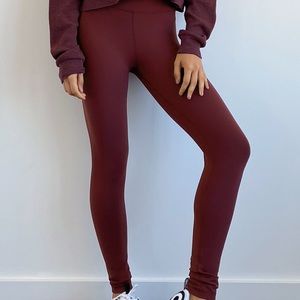 Burgundy TNA Leggings